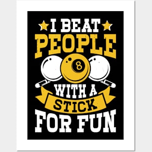 I Beat People With A Stick For Fun T shirt For Women T-Shirt Posters and Art